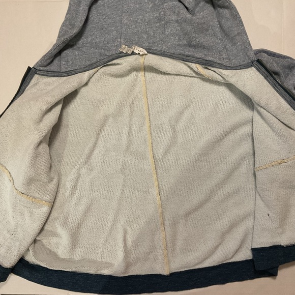 Lululemon in the Loop Hooded Poncho Front Zip Heathered Blue - Picture 7 of 9